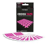 Kintex Cross Tape - Bande Kinésiologique Auto-adhésive, Hypoallergénique et Résistante à l’eau - Bande en Grille pour Points Douloureux et de Déclenchement - 20 bandes - Rose - 44 x 52 mm