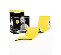 Kintex Kinesiological Tape Classic - Auto-adhésif, Élastique, Résistant à l’Eau et Antiallergique - Bandage Sportif et Kinésiotape pour Blessures liées au Sport - Jaune - 5 cm x 5 m