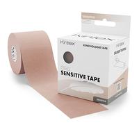 Kintex Kinesiology Tape Sensitive - Auto-adhésif, Élastique, Résistant à l’eau et Antiallergique - Bandage sportif et Kinésiotape pour Peaux Sensibles - Beige - 5 cm x 5 m