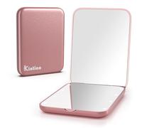 Kintion Miroir de poche grossissant x1/3 LED (Or rose)