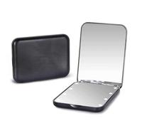 Kintion Miroir de poche, grossissement x1/3, LED, miroir de maquillage compact avec lumière pour sac à main, 2 côtés, portable, pliable