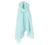 KINTRADE écharpe Longue Couleur Unie pour Femmes enveloppé de Coton rétro Grand châle élégant écharpe Hijab Foulard Vert Menthe