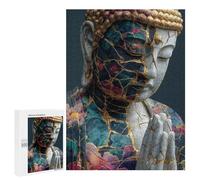 Kintsugi Art Healing Cracks with Gold Puzzle 1000 Pièces Educa Jouet en Bois Cadeau Unique Décoration Intérieure Jeu Éducatif Challenge Toy Adultes Et Enfants À Partir De 14 Ans 500 PCS