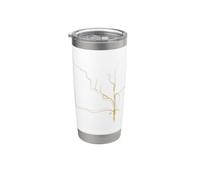 Kintsugi Art japonais Gobelet isotherme en acier inoxydable double paroi