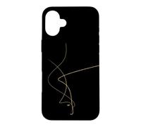 Kintsugi Art Japonais Réparation Dorée Minimaliste Coque pour iPhone 16 Plus