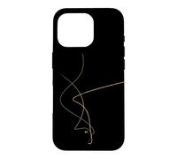 Kintsugi Art Japonais Réparation Dorée Minimaliste Coque pour iPhone 16 Pro