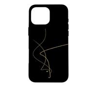Kintsugi Art Japonais Réparation Dorée Minimaliste Coque pour iPhone 16 Pro Max
