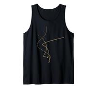 Kintsugi Art Japonais Réparation Dorée Minimaliste Débardeur