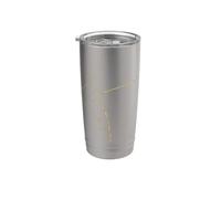 Kintsugi Art Japonais Réparation Dorée Minimaliste Gobelet isotherme en acier inoxydable double paroi