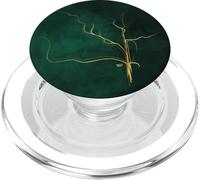 Kintsugi Art Japonais Vert émeraude PopSockets PopGrip pour MagSafe