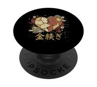 Kintsugi Cœur brisé Esthétique Résilience Japonaise PopSockets PopGrip Adhésif