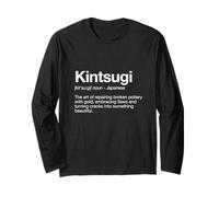 Kintsugi Definition Typographie de Style Dictionnaire Manche Longue