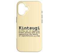 Kintsugi Gold Pottery Repair Japanese Poetic Tradition Word Coque pour iPhone 16