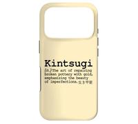Kintsugi Gold Pottery Repair Japanese Poetic Tradition Word Coque pour iPhone 17 Pro