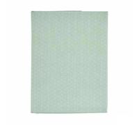 Kinvara Lot de 6 nappes en Toile Anti-Taches Vert Clair étoile 140 x 180 cm