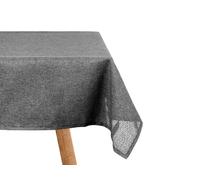 Kinvara Nappe en Polyester 140x240 cm Gris Foncé (Set de 12)