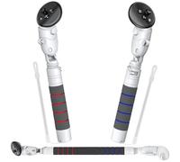 Kinwin 4-in-1 Gorilla Tag Handles for Meta Quest 3/3S/for Oculus Quest 2/ for Quest Pro/Rift S Controllers, VR Accessories Extenders Attachments, Long Arm for Beat Saber/Gorilla Tag/Golf Club Game