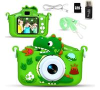 Kinyoda Appareil Photo Enfant, 2.0 Pouces Enfant Appareil Photo Numérique, HD 1080P Mini Caméra Enfant Selfie Apareille Photo 32G, Cadeaux Noë l& Anniversaire pour Enfants de 3 à 12 Ans (Vert)