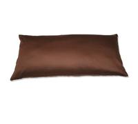 Kinzler K-10036/52 Paire de taies d'oreiller en Satin de Coton Marron uni 40 x 80 cm