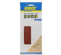 Kinzo 71715 5 Feuilles Papier abrasif à bois 93 x 230 mm G80