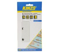 Kinzo 71722 5 Feuilles Papier abrasif pour décapage peinture 93 x 187 mm G120
