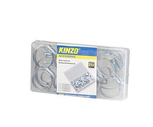 Kinzo 72052 Jeu de Colliers de serrage 21 pièces