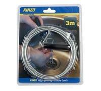Kinzo Abflussspirale déboucheur flexible de nettoyage 3 m
