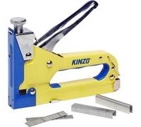 Kinzo agrafeuse 3 voies 4-14mm avec agrafes, crochets et clous
