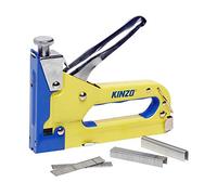 Kinzo Agrafeuse Manuelle 3 en 1 Jaune - Cloueuse Bricolage Outil Agrafes Clous