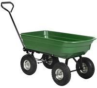 Kinzo Chariot de Jardin ou Charrette à Bras Chariot de Transport avec Fonction de Basculement - Remorque Multifonctionnelle - 75 Litres - 200 kg de Capacité de Charge