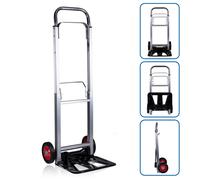 Kinzo Chariot Pliable Aluminium - 90KG - Chariot de Transport - Déménagement, Ca