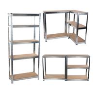 Kinzo Étagère de Rangement avec 5 Tablettes - 172 x 75 x 30cm - Max. 750 Kg - Pa