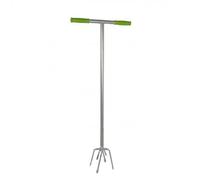 KINZO GARDEN Griffe de Jardin - Griffe Jarin Poignée Ergonomique - Griffe de Jardin Rotative Cultiver - Outillage de Jardin pour Mauvaises Herbes - 96 x 38 cm - Acier Robuste - Vert/Argent