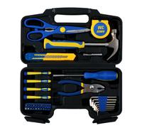 Kinzo Kit d'Outils 39 Pièces - Dans un Étui en Plastique - Pour Usage Domestique