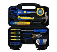 Kinzo Kit d'Outils 39 Pièces - Dans un Étui en Plastique - Pour Usage Domestique