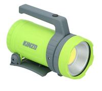Kinzo Lampe de Poche - Lampe de Poche avec Poignée et Clip - Lampe Torche LED ultra Puissante COB et 500 lumens - Lampe Poche Projecteur - Vert