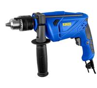 Kinzo Perceuse à percussion - 230 V - 710 W - Régulateur de vitesse - Fonction marteau et perçage - Avec règle de profondeur - Poignée supplémentaire
