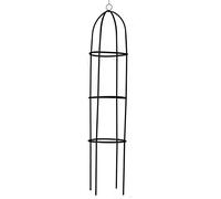 Kinzo Rosen Rankhilfe 185x40cm - Treillis métallique rond pour plantes grimpantes - Colonne pour fleurs - Tour de treillis noir