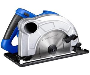 Kinzo Scie circulaire - 230 V - Bleu - Avec guide parallèle - Coupe-stratifié