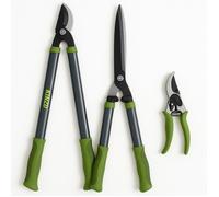 Kinzo Set de sécateurs Set combiné de taille - 3 pièces - Sécateurs - Coupe-haie