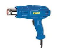 Kinzo sèche-cheveux à air chaud 230V - bleu - 350 à 600 degrés - 2 niveaux de chauffage - brûleur à peinture
