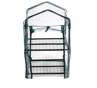 Kinzo Serre de Jardin 45 x 50 x 80 cm - Mini Serre avec 2 Étagères - Résistante
