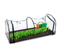 Kinzo Serre Tunnel 130 X 50 X 60 cm sans Fond - Légère pour Cultiver Légumes et Plantes - Résistante aux Intempéries et Transparente