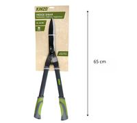 Kinzo Taille-haie 65 cm - Sécateur avec revêtement antiadhésif