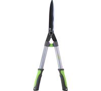 Kinzo taille-haies 65CM - avec lames Llaflon - Extra fort - Inoxydable - Lames anti-adhérentes - Gris/Vert