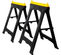 Kinzo tréteaux 2 pièces - Pliable - Maximum 170 Kilo - 61x54x78cm