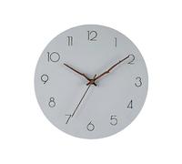 KINZON 30cm-Modern Minimalist Cement Grey Wooden Wall Clock Silent Fashion Cross Border Clock