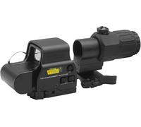 Kinzon 558 lentille de visée holographique à Point Vert/Rouge avec loupe g33 3X - Support qd Flip avec éléments optiques Inclus