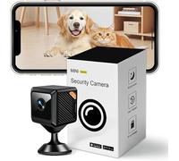 KinZon Caméra Espion WiFi 1080P HD avec Batterie Intégrée - Vision Nocturne IR, Détection de Mouvement, Stockage Cloud & Carte TF, Aimant Puissant - pour Maison, Bureau, Bébé, Animaux