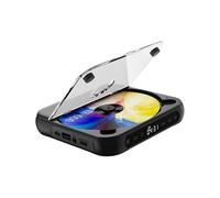 KIOALXZ Lecteur CD de Bureau avec écran LED Compact et Batterie Rechargeable. Écoutez de la Musique Partout avec Vous : CD Audio et clés USB sans Fil, Noir, 135 x 135 x 25 mm